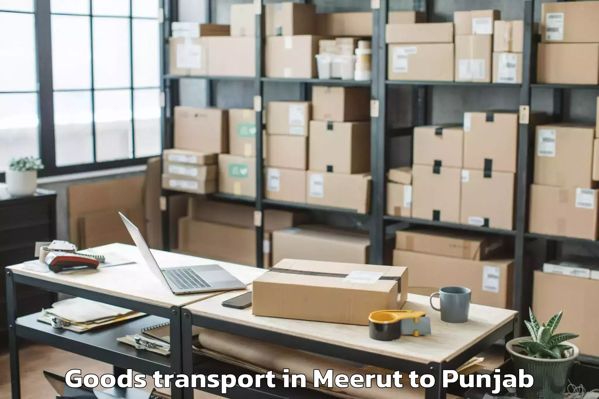 Top Meerut to Begowal Goods Transport Available